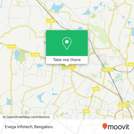 Evega Infotech map