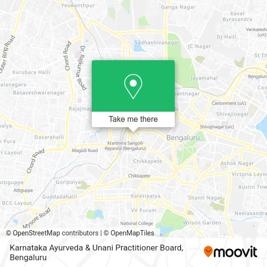 Karnataka Ayurveda & Unani Practitioner Board map