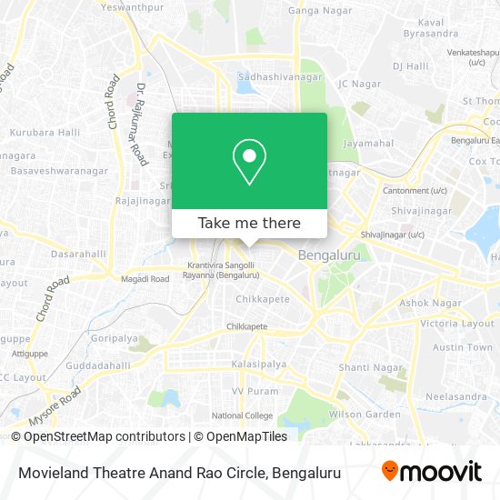 Movieland Theatre Anand Rao Circle map