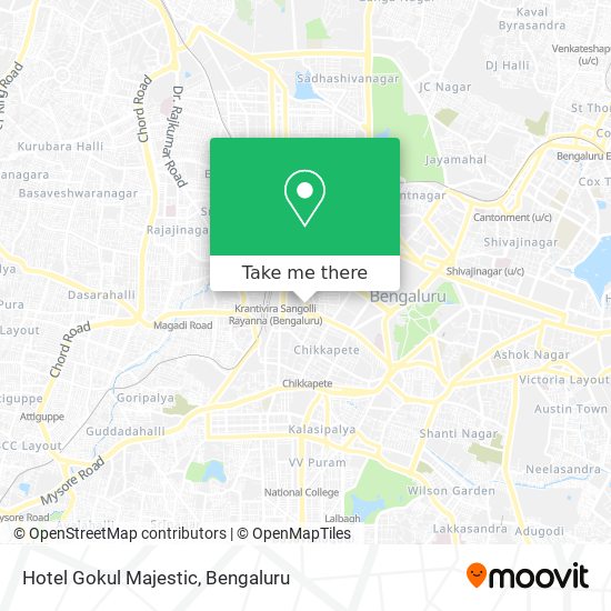 Hotel Gokul Majestic map