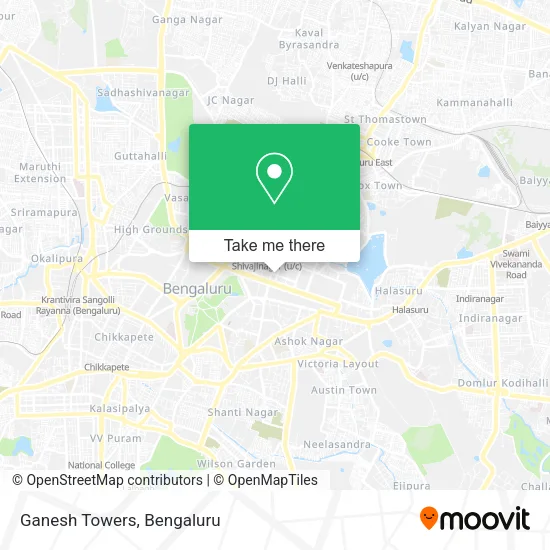 Ganesh Towers map