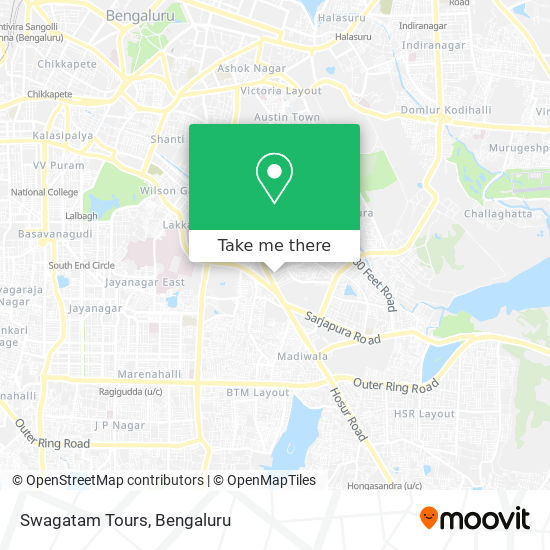 Swagatam Tours map