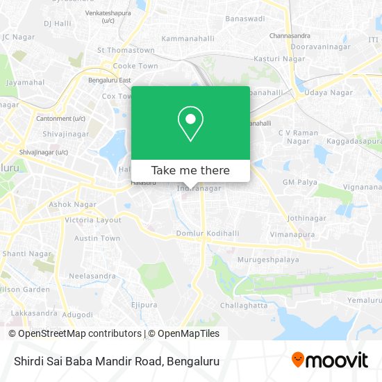 Shirdi Sai Baba Mandir Road map