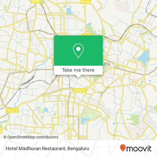 Hotel Madhuvan Restaurant map