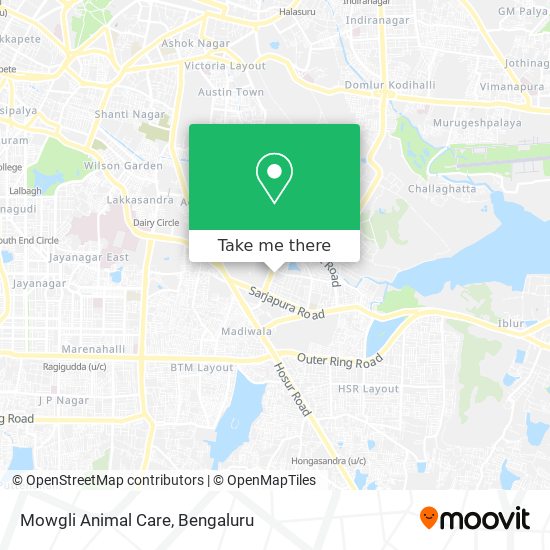 Mowgli Animal Care map