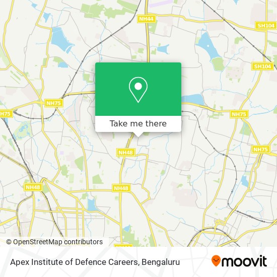 Apex Institute of Defence Careers map