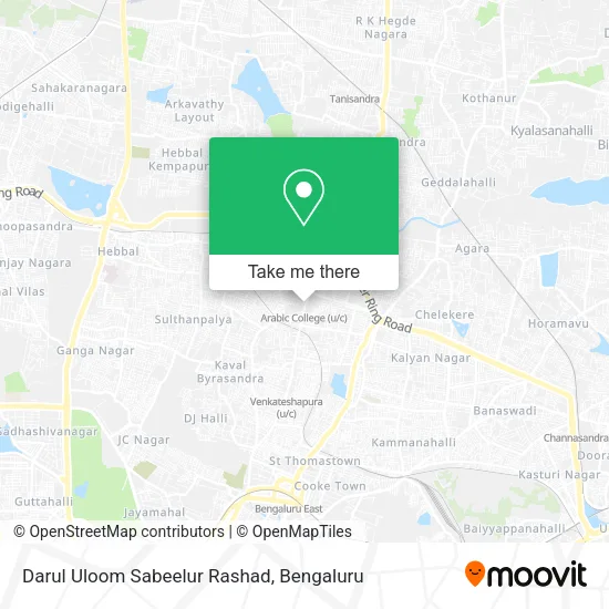 Darul Uloom Sabeelur Rashad map