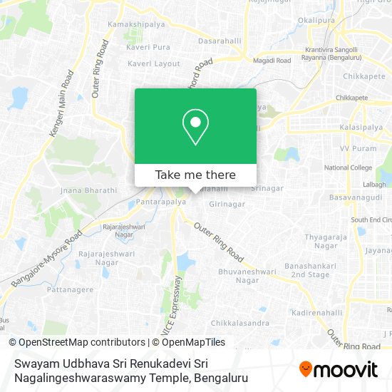 Swayam Udbhava Sri Renukadevi Sri Nagalingeshwaraswamy Temple map