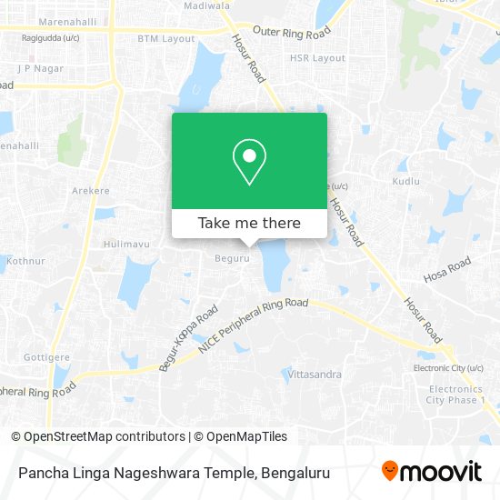 Pancha Linga Nageshwara Temple map