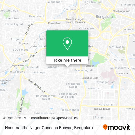 Hanumantha Nager Ganesha Bhavan map