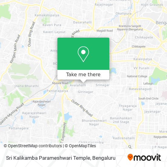 Sri Kalikamba Parameshwari Temple map