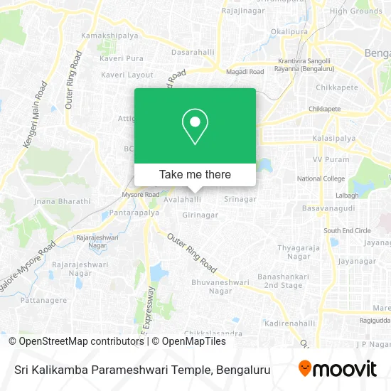 Sri Kalikamba Parameshwari Temple map