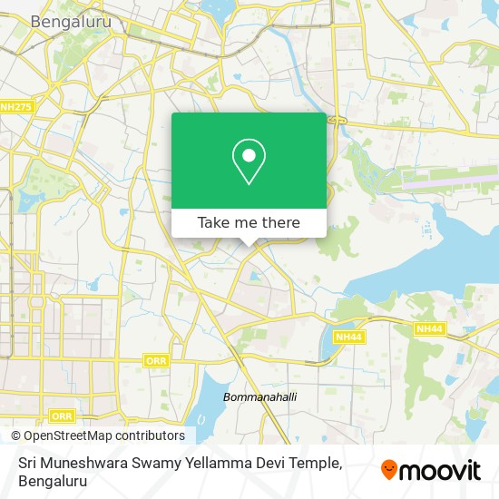 Sri Muneshwara Swamy Yellamma Devi Temple map