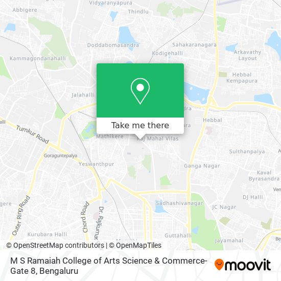 M S Ramaiah College of Arts Science & Commerce-Gate 8 map