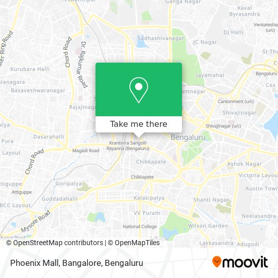 Phoenix Mall, Bangalore map