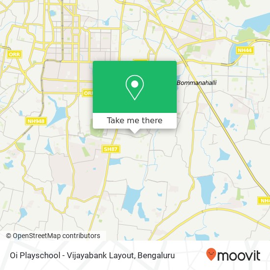 Oi Playschool - Vijayabank Layout map