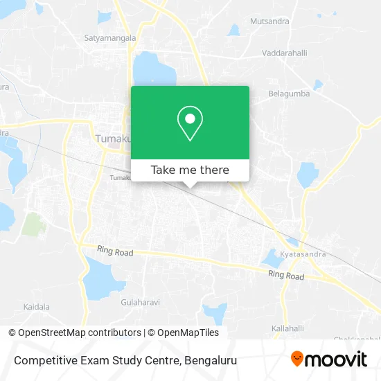 Competitive Exam Study Centre map
