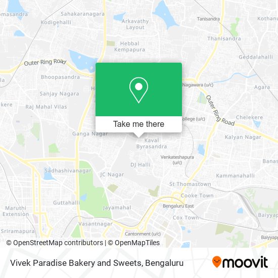 Vivek Paradise Bakery and Sweets map