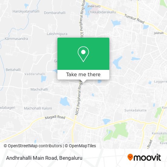 Andhrahalli Main Road map