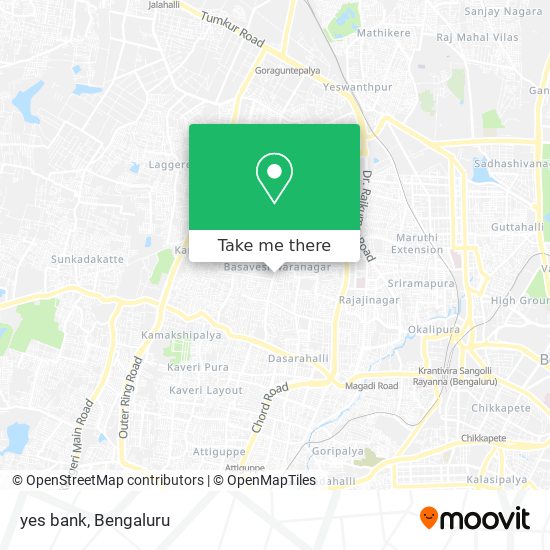 yes bank map