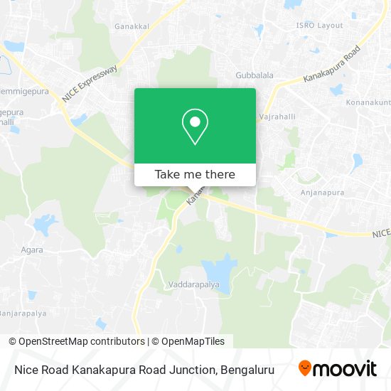 Nice Road Kanakapura Road Junction map
