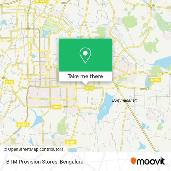 BTM Provision Stores map