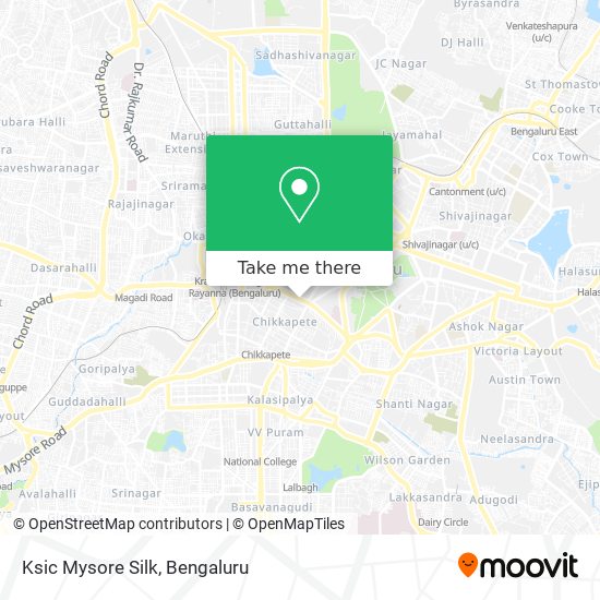 Ksic Mysore Silk map