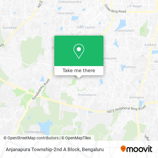 Anjanapura Township-2nd A Block map