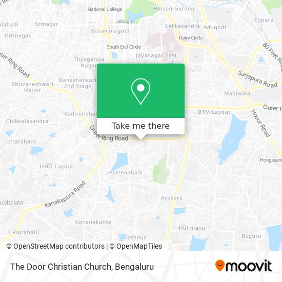 The Door Christian Church map