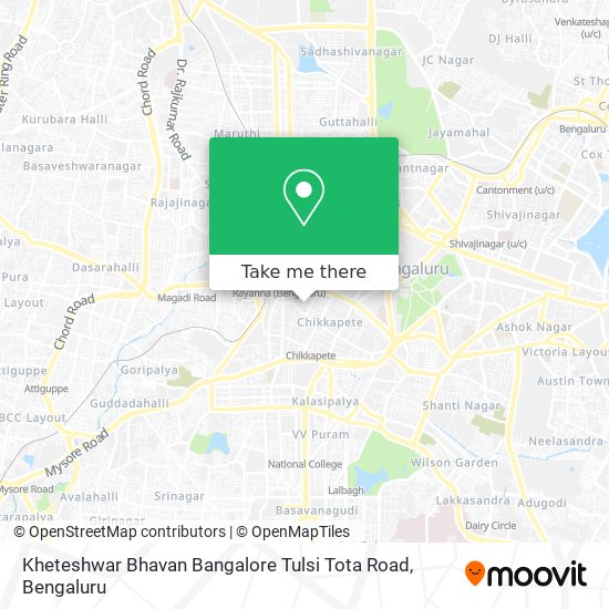 Kheteshwar Bhavan Bangalore Tulsi Tota Road map