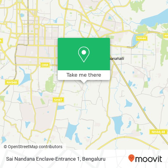 Sai Nandana Enclave-Entrance 1 map