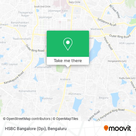 HSBC Bangalore (Dpi) map