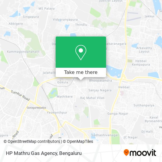 HP Mathru Gas Agency map