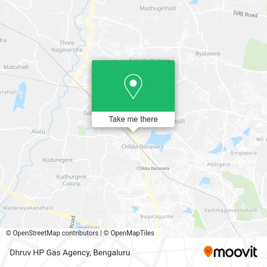 Dhruv HP Gas Agency map
