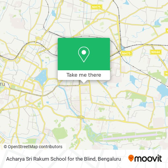 Acharya Sri Rakum School for the Blind map