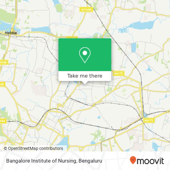 Bangalore Institute of Nursing map