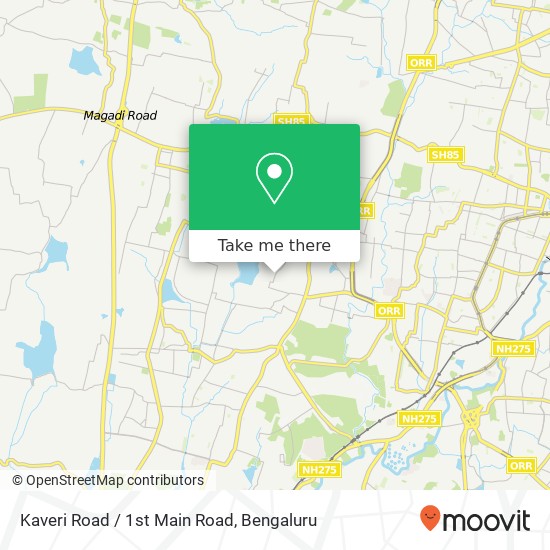 Kaveri Road / 1st Main Road map