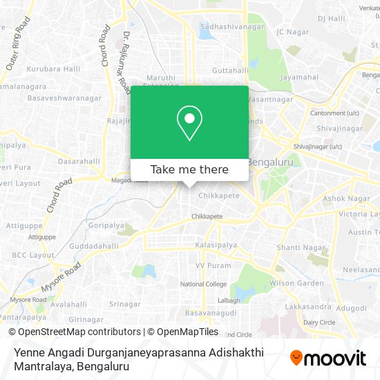 Yenne Angadi Durganjaneyaprasanna Adishakthi Mantralaya map