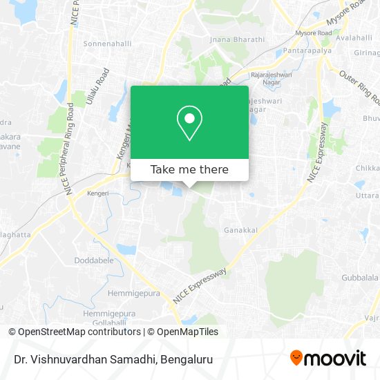 Dr. Vishnuvardhan Samadhi map