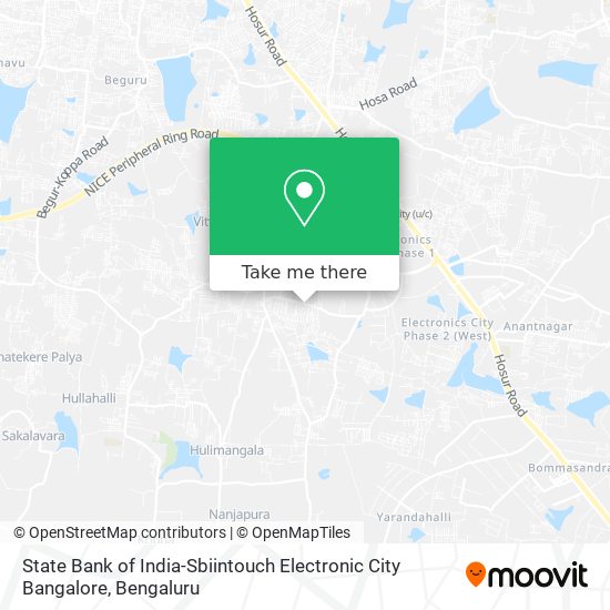 State Bank of India-Sbiintouch Electronic City Bangalore map