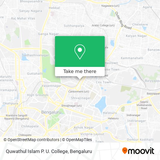 Quwathul Islam P. U. College map