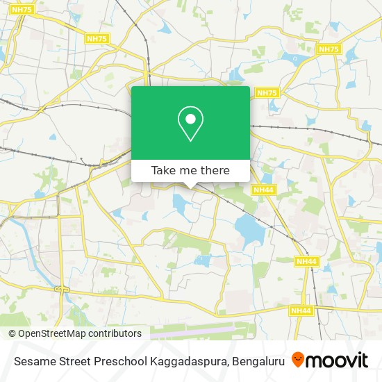 Sesame Street Preschool Kaggadaspura map