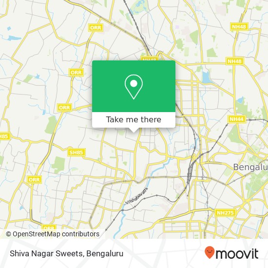 Shiva Nagar Sweets map