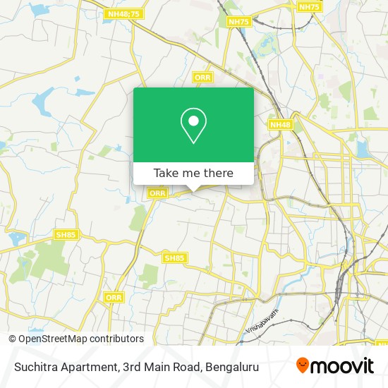 Suchitra Apartment, 3rd Main Road map