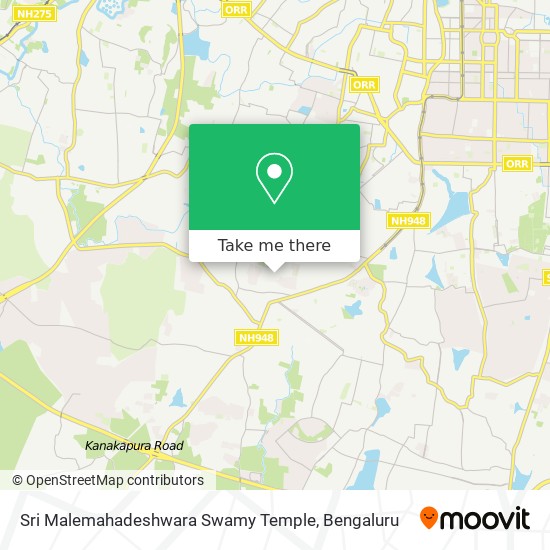 Sri Malemahadeshwara Swamy Temple map