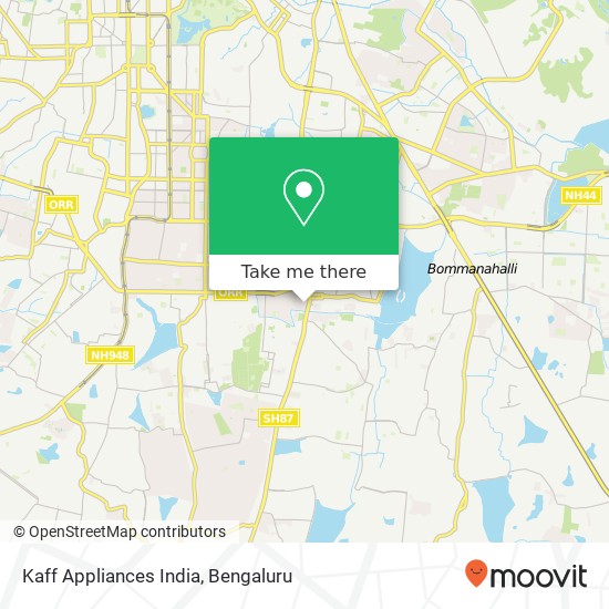 Kaff Appliances India map