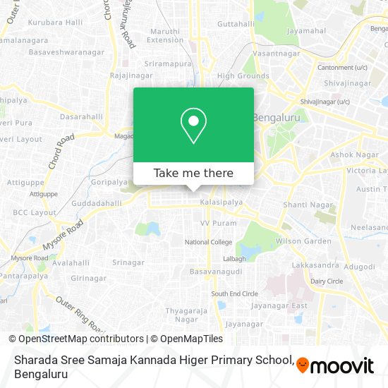 Sharada Sree Samaja Kannada Higer Primary School map
