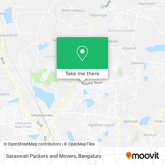 Saraswati Packers and Movers map