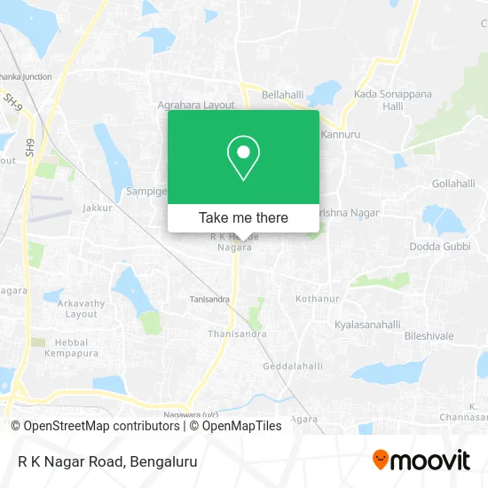 R K Nagar Road map