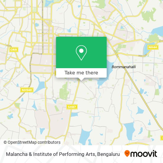 Malancha & Institute of Performing Arts map